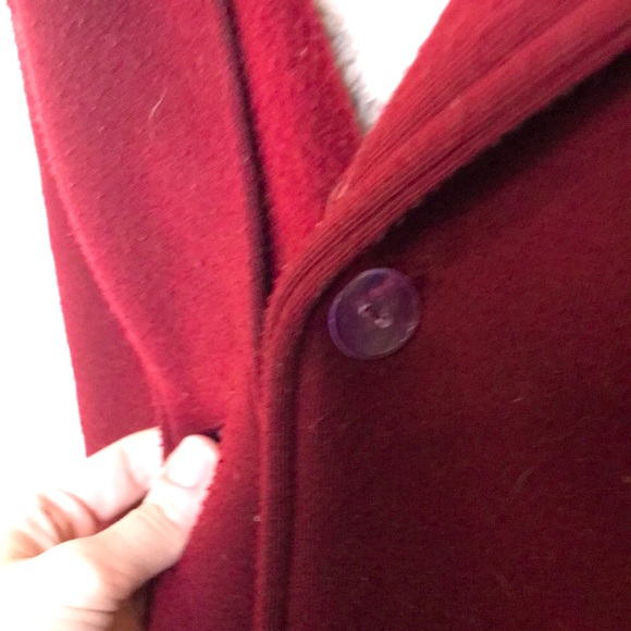 🆕✨Forever21 Burgundy Double Button Detachable Hooded Fall Coat! Sz S!BNWOT!✨ - Picture 10 of 13